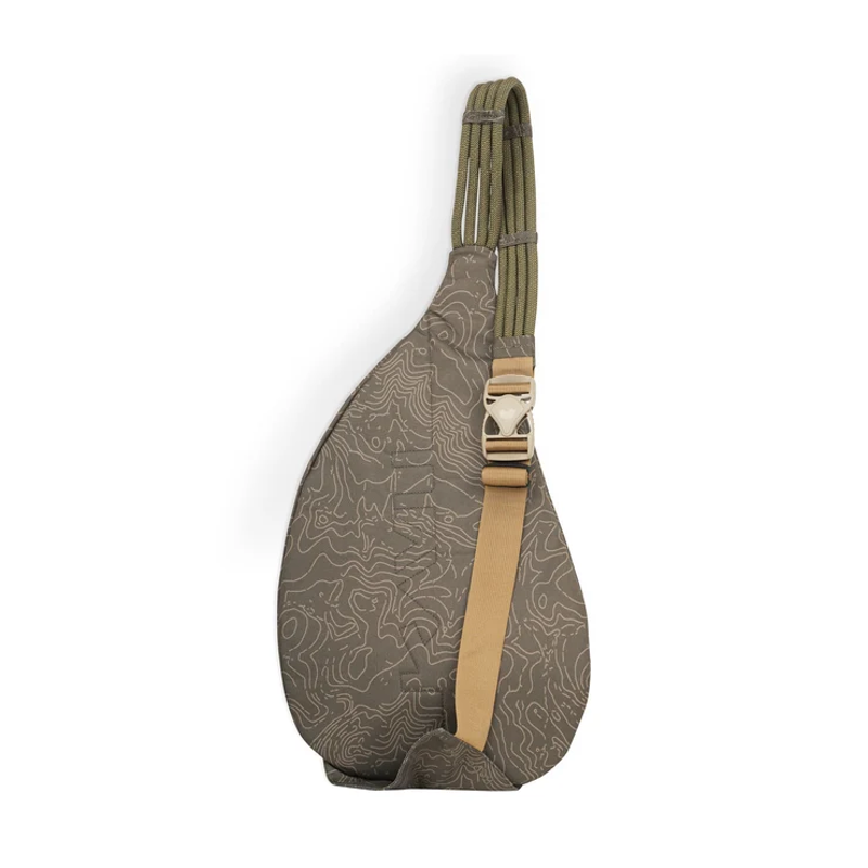 Kavu Rope Sling Bag in Olive Topo-1