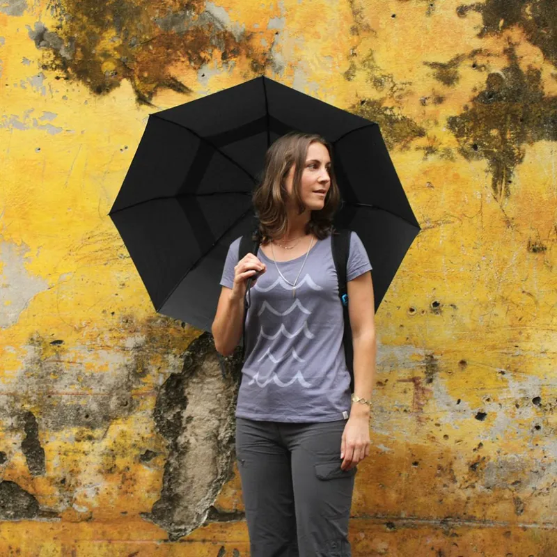 Lifeventure Trek Umbrella Medium in Black-5