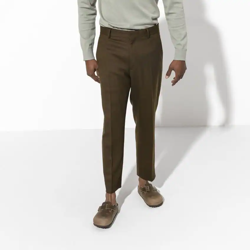 Birkenstock Boston Clogs in Natural Leather Oiled Tabacco Brown-2