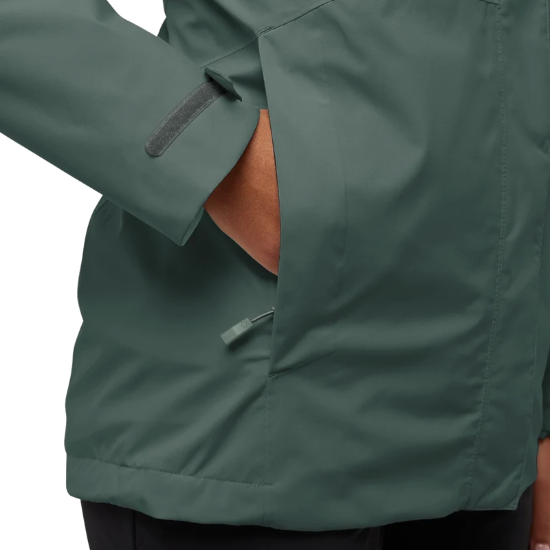 Jack Wolfskin Rotwand 3in 1 Jacket Womens in Sago Palm-7