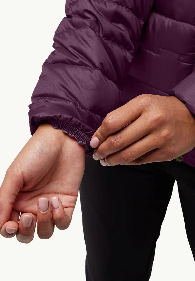 Jack Wolfskin Passamani Down Hoody Womens in Midnight Plum-4