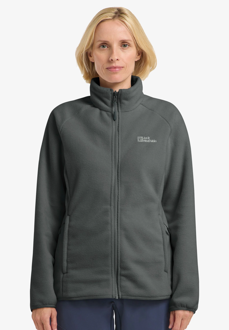 Jack Wolfskin Moonrise FZ Fleece Womens in Slate Green