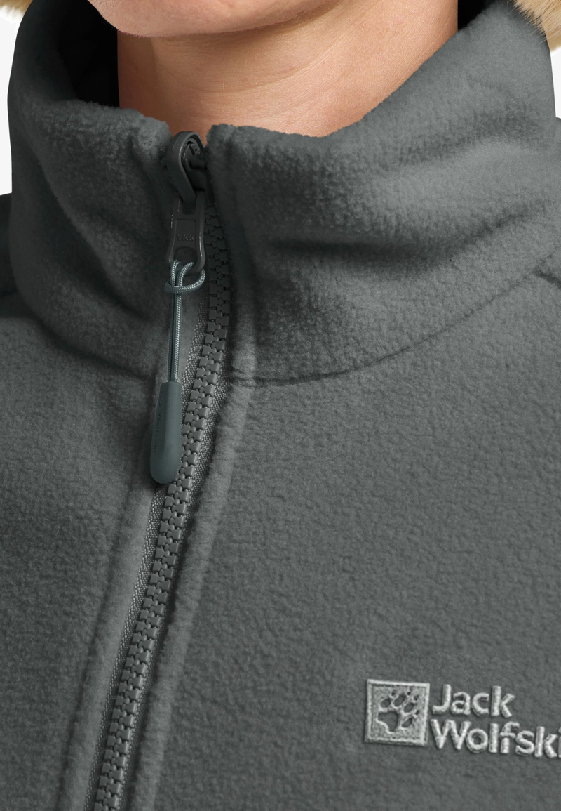 Jack Wolfskin Moonrise FZ Fleece Womens in Slate Green-3
