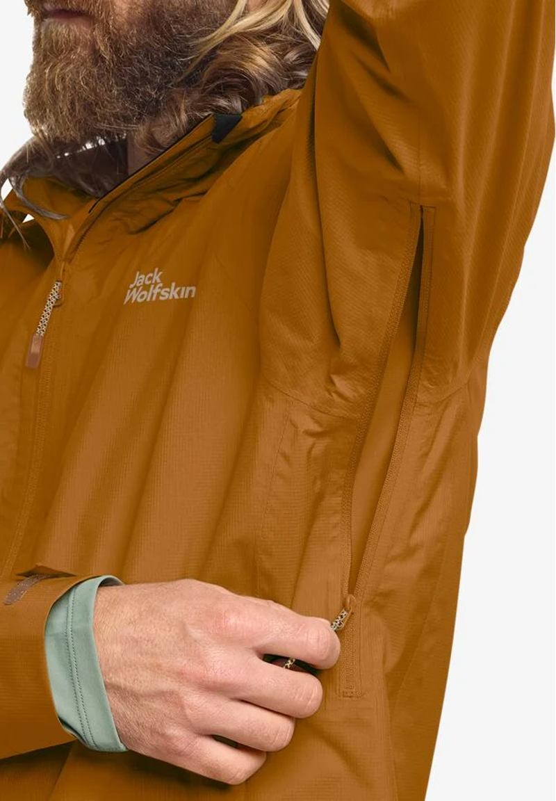 Jack Wolfskin Prelight 2.5L Jacket Mens in Autumn Leaves-3