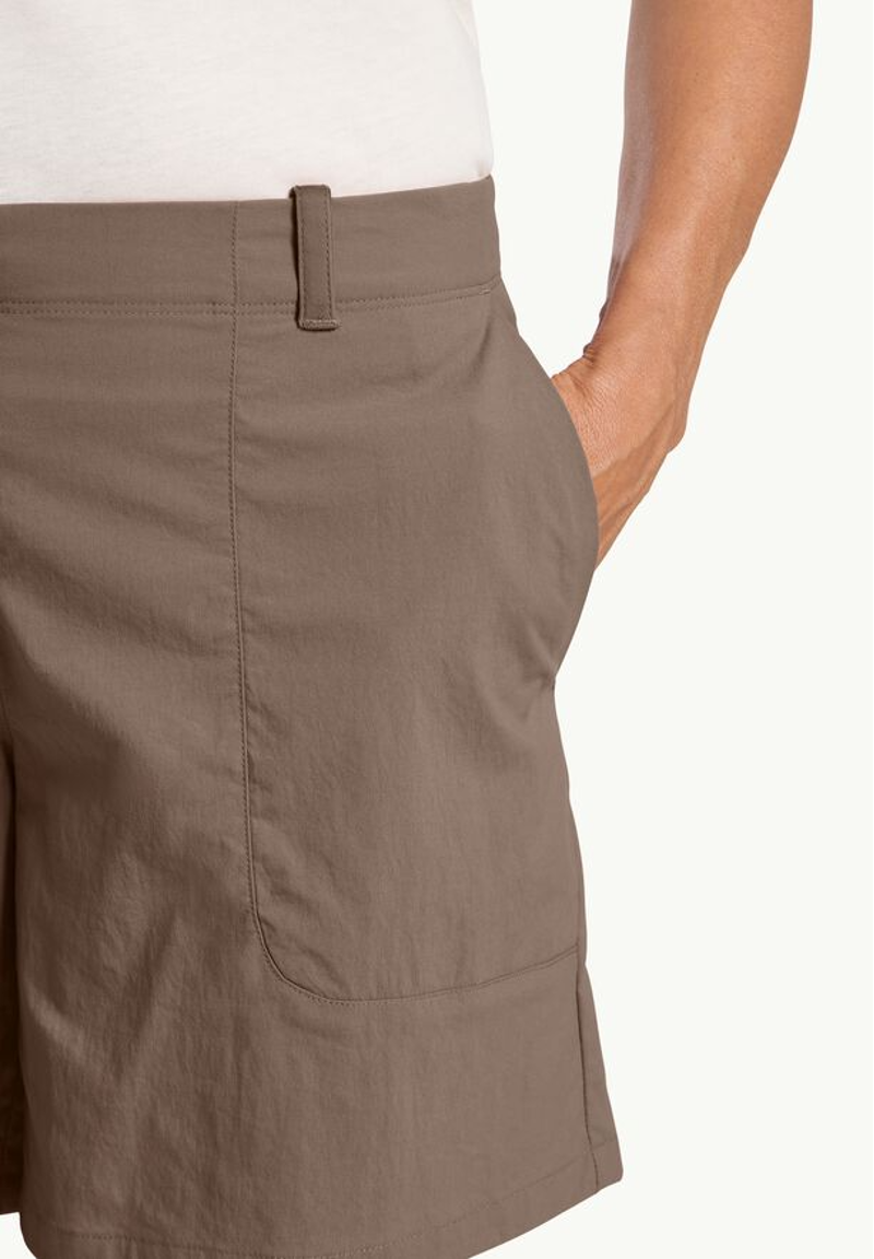 Jack Wolfskin Desert Shorts Womens in Cold Coffee-3