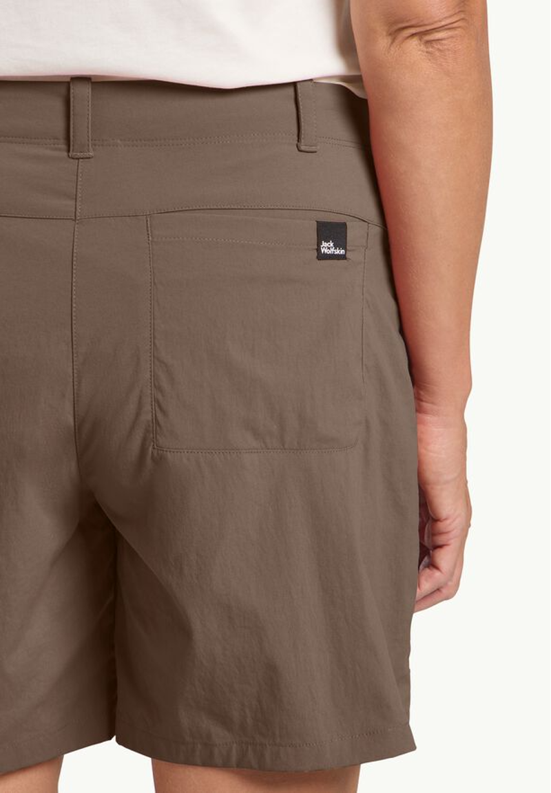 Jack Wolfskin Desert Shorts Womens in Cold Coffee-4