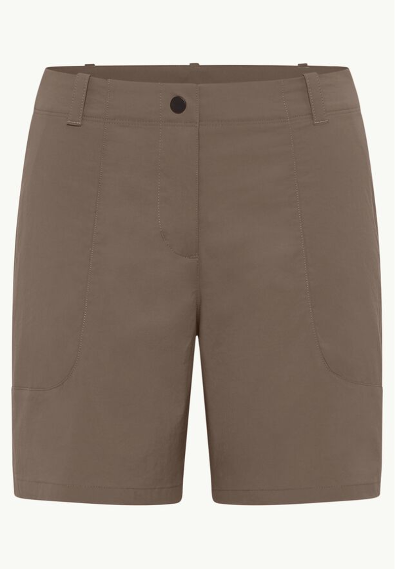 Jack Wolfskin Desert Shorts Womens in Cold Coffee-6