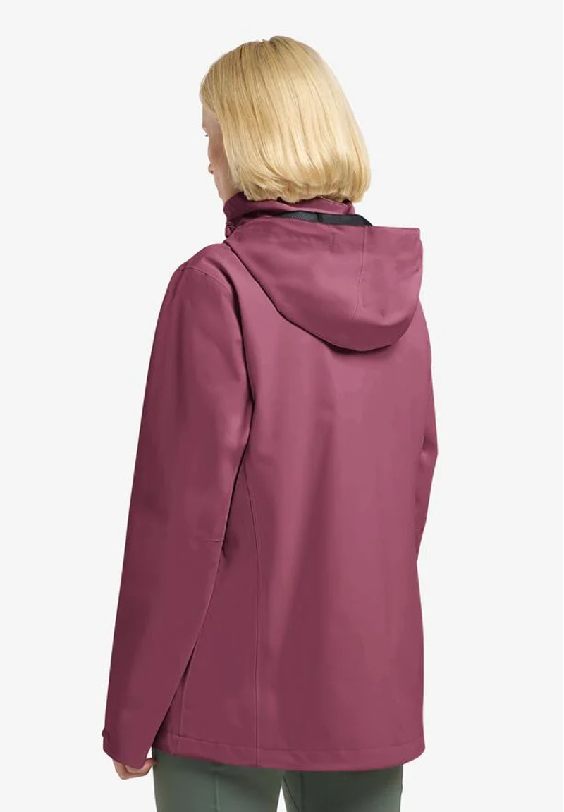 Jack Wolfskin Trailtime 2L Waterproof Jacket Womens in Rasin-2