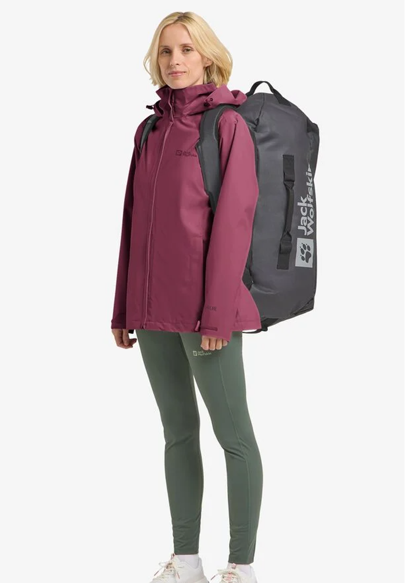 Jack Wolfskin Trailtime 2L Waterproof Jacket Womens in Rasin-3