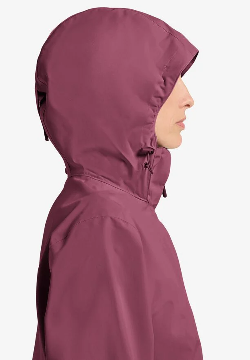 Jack Wolfskin Trailtime 2L Waterproof Jacket Womens in Rasin-4