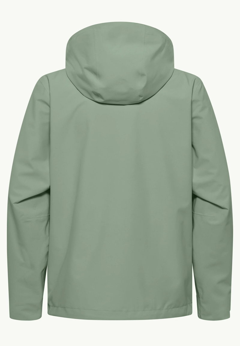 Jack Wolfskin Trailtime 2L Waterproof Jacket Mens in Eucalyptus-9