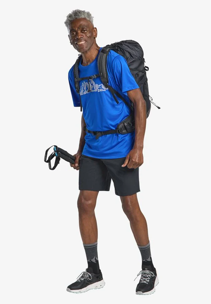 Jack Wolfskin Pico Trail Shorts Mens in Phantom-2