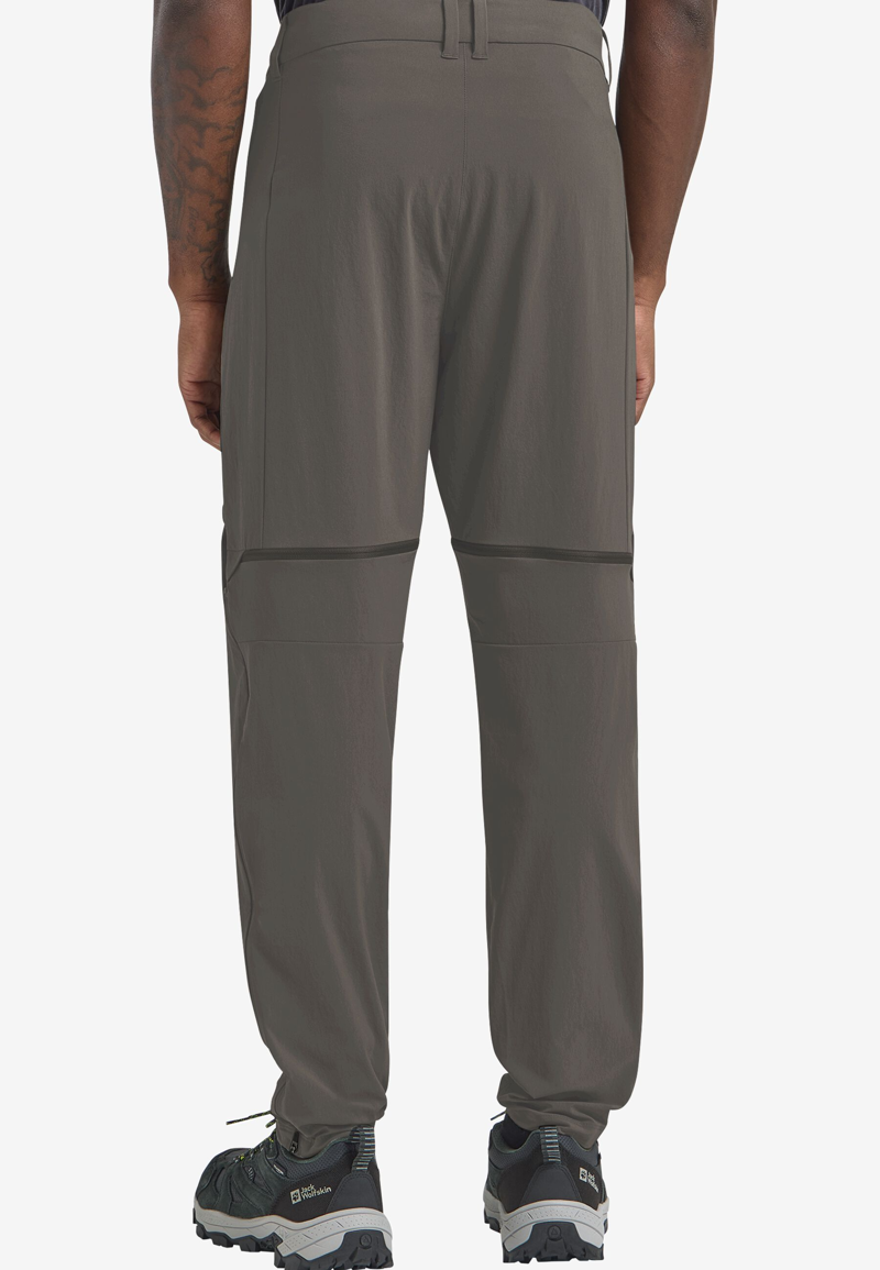 Jack Wolfskin Hikeout Zip Away Trousers Mens in Flint -1