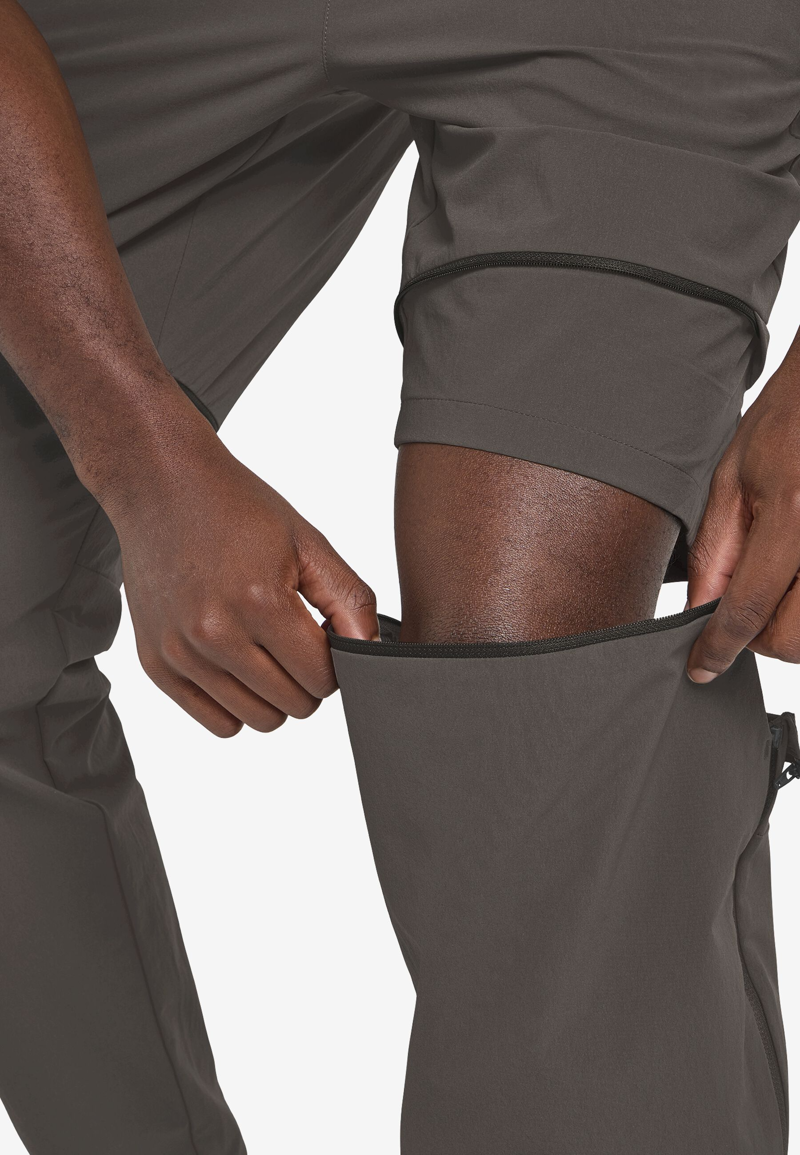 Jack Wolfskin Hikeout Zip Away Trousers Mens in Flint -3