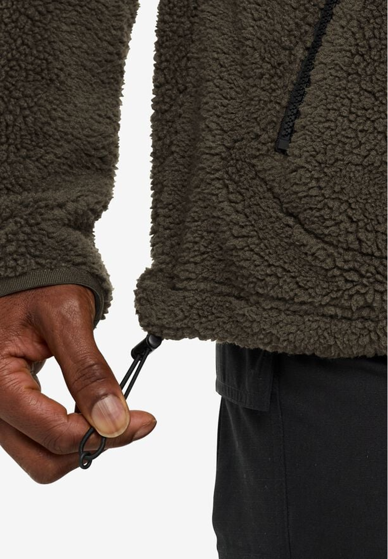 Jack Wolfskin Stone Lite  FleeceJacket Mens in Obsidian Moss-3