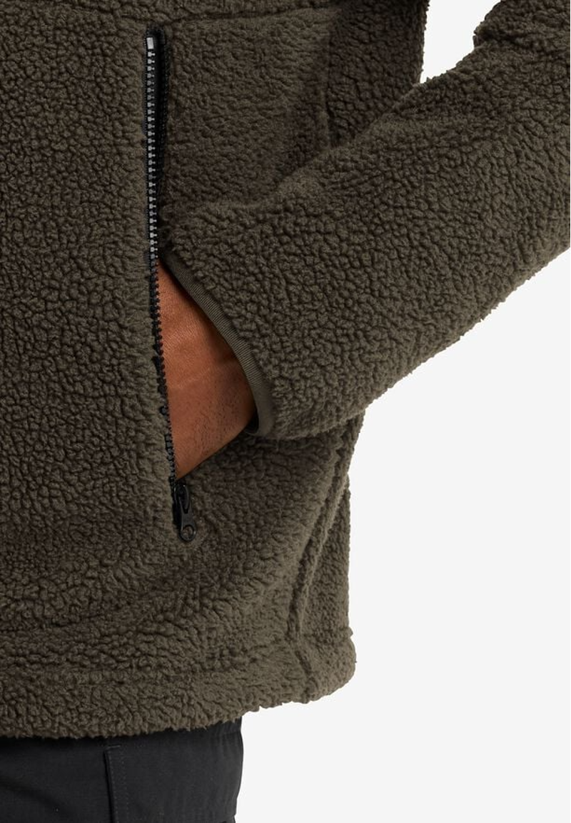 Jack Wolfskin Stone Lite  FleeceJacket Mens in Obsidian Moss-4