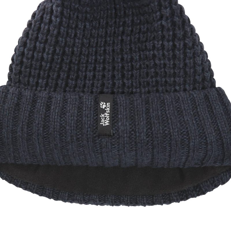 Jack Wolfskin Medley Knit Beanie in Dark Navy -1