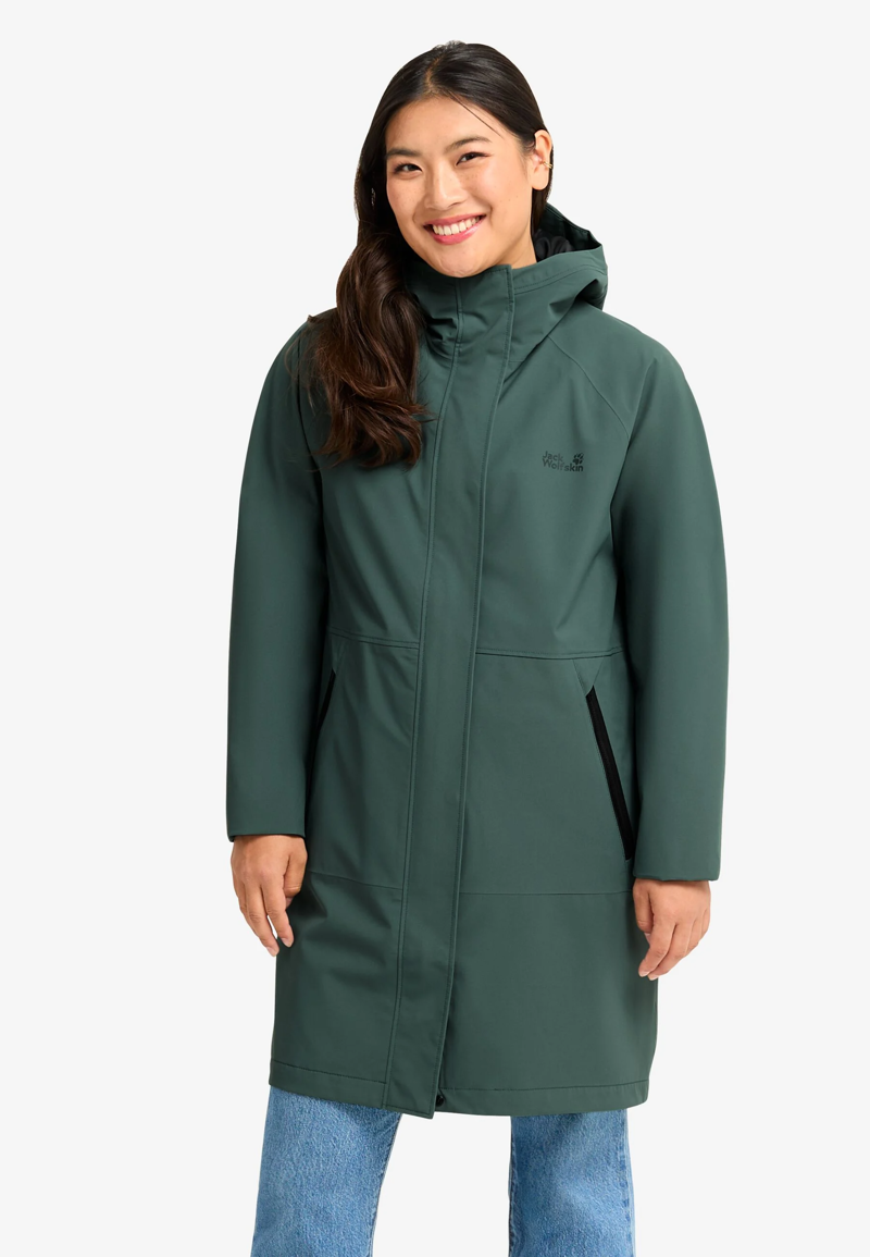 Jack Wolfskin Onera 2L Coat Womens in Sago Palm