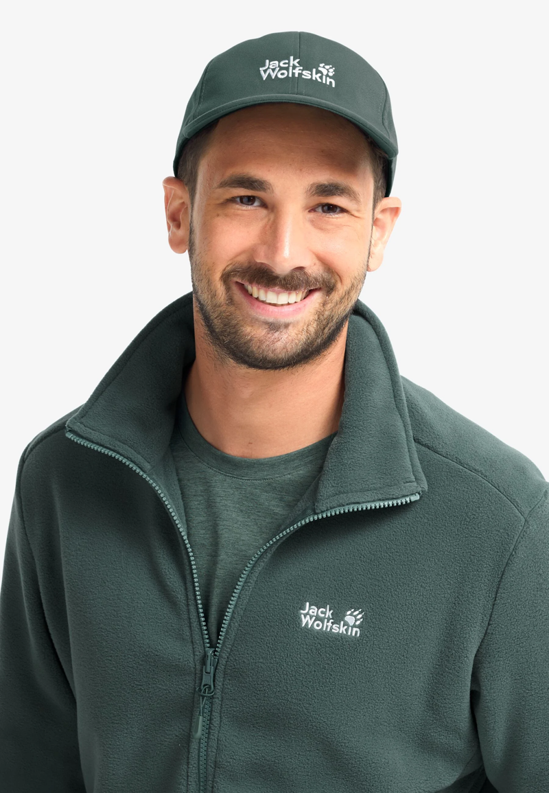 Jack Wolfskin Baseball Cap in Sago Palm-2