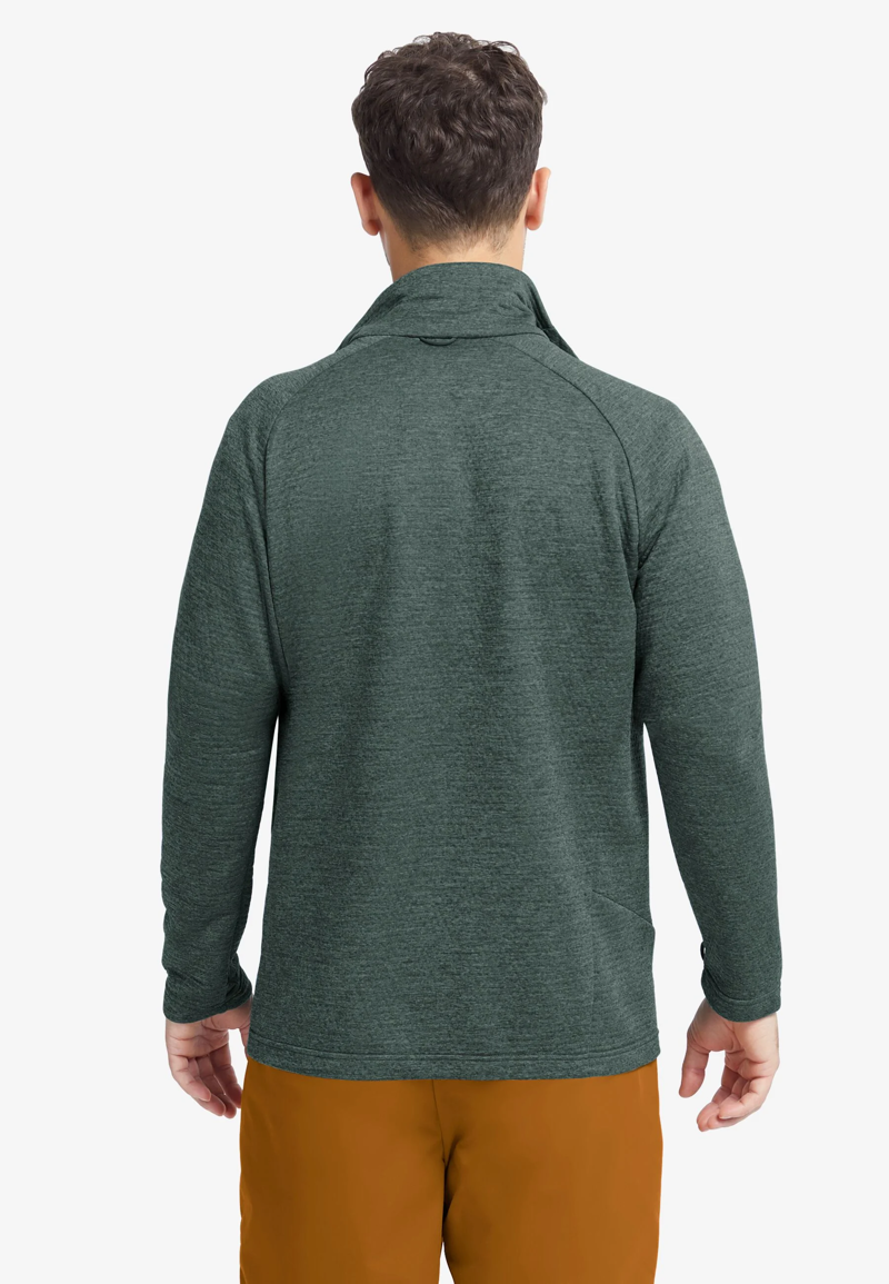 Jack Wolfskin Anytime FZ Fleece Mens in Sago Palm -1