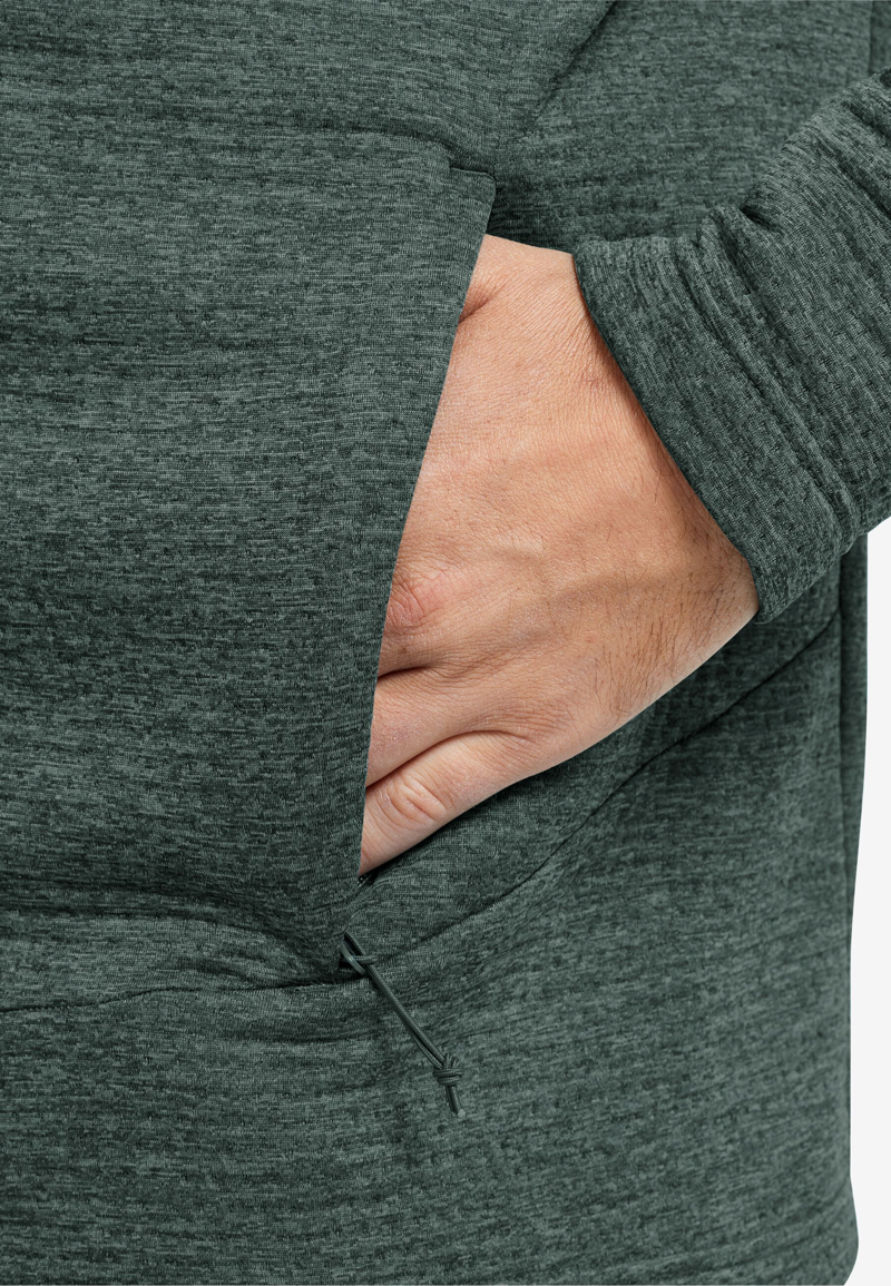 Jack Wolfskin Anytime FZ Fleece Mens in Sago Palm -3