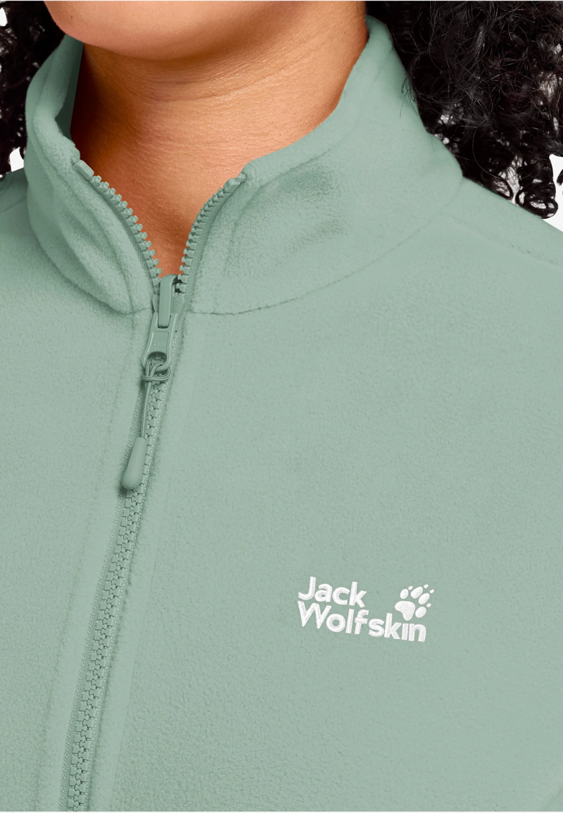Jack Wolfskin Taunus 100 FZ Fleece Womens in Green Zinnia-3