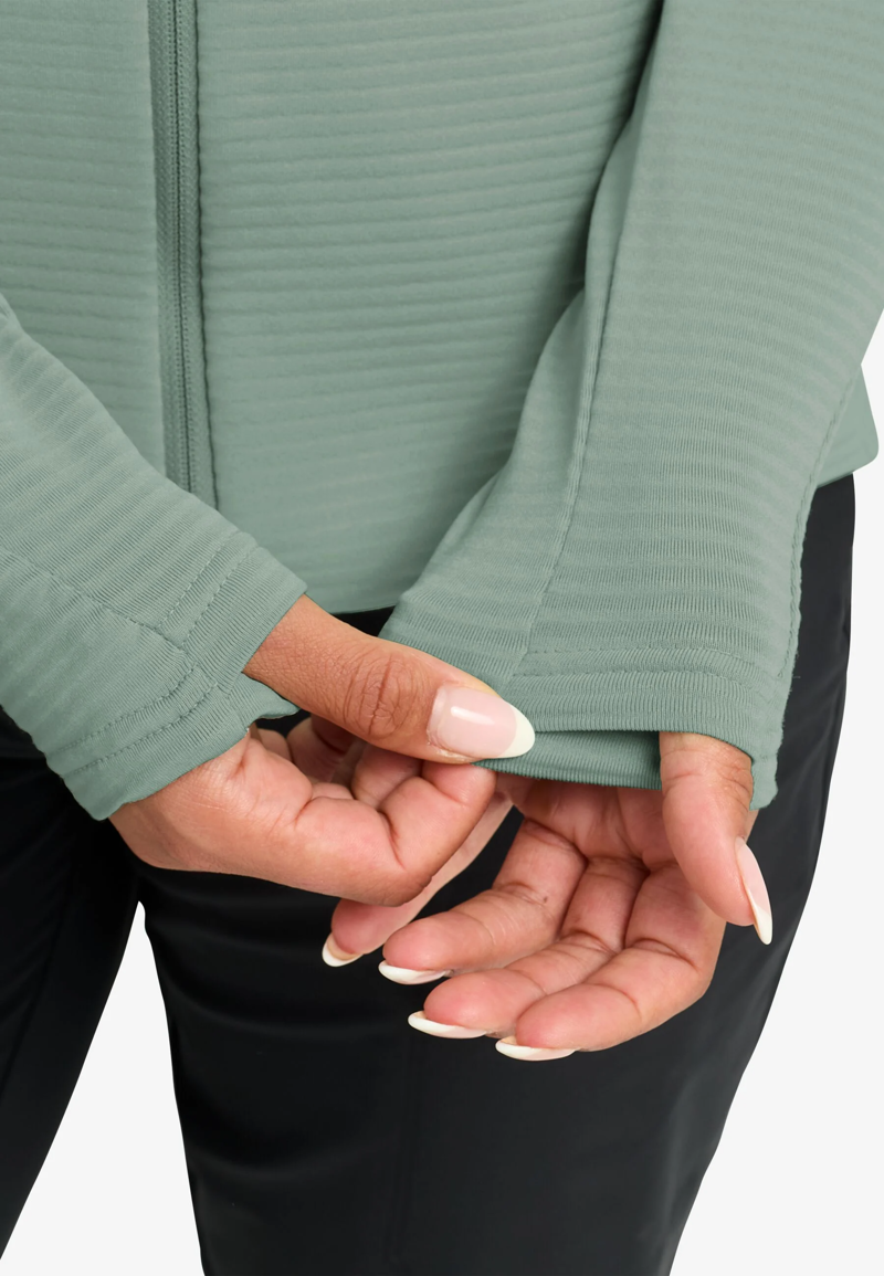 Jack Wolfskin Litestide FZ Fleece Womens in Green Zinnia-3