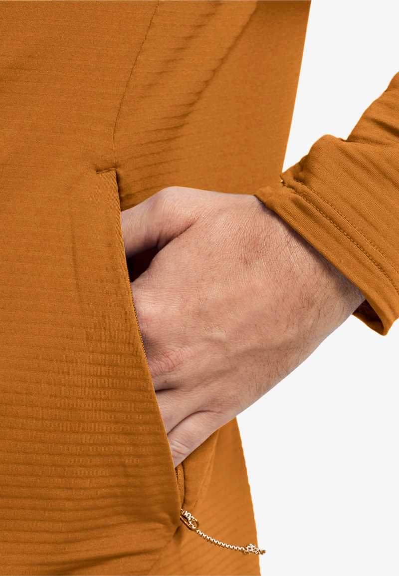 Jack Wolfskin Litestride FZ Fleece Mens in Autumn Leaves-5