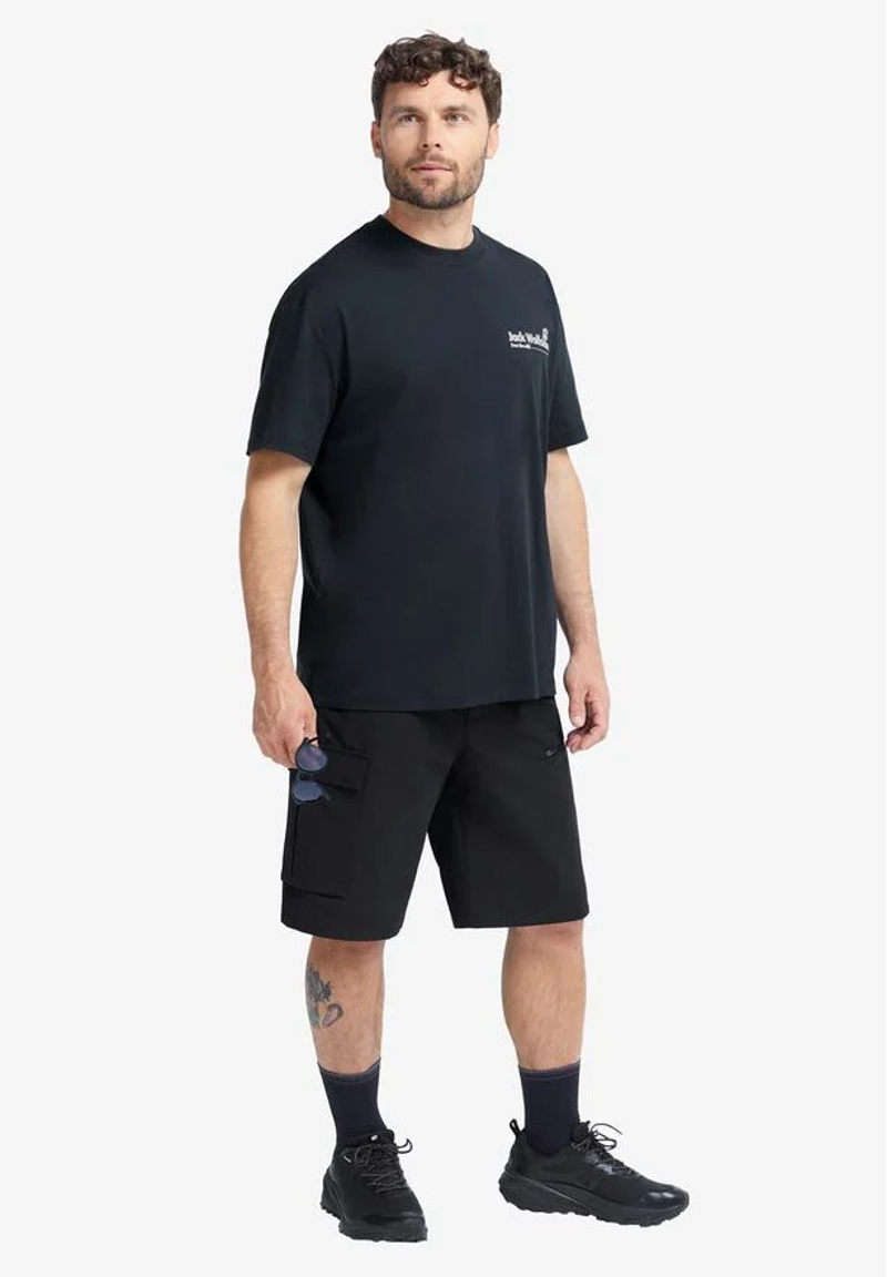 Jack Wolfskin Confident T Mens in Black -2