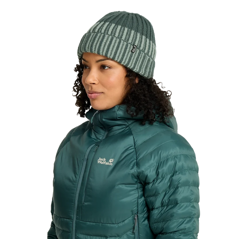 Jack Wolfskin Kaldra Beanie in Sago Palm-2