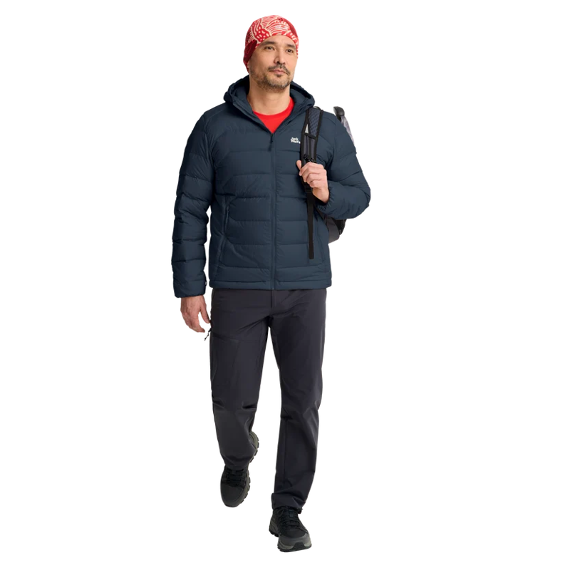 Jack Wolfskin Wild Pass Down Hoody Mens in Midnight Sky-2
