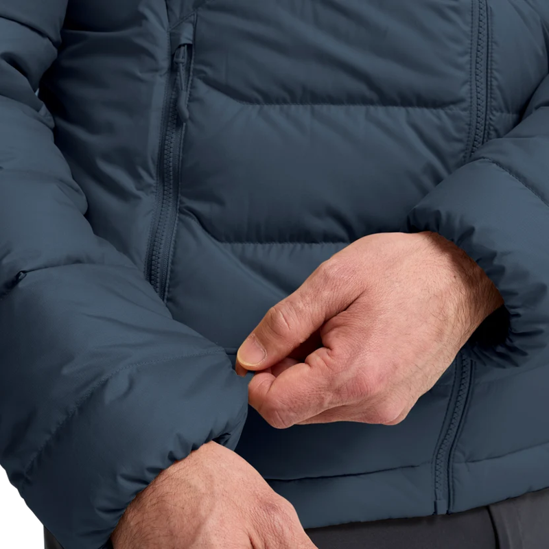 Jack Wolfskin Wild Pass Down Hoody Mens in Midnight Sky-3