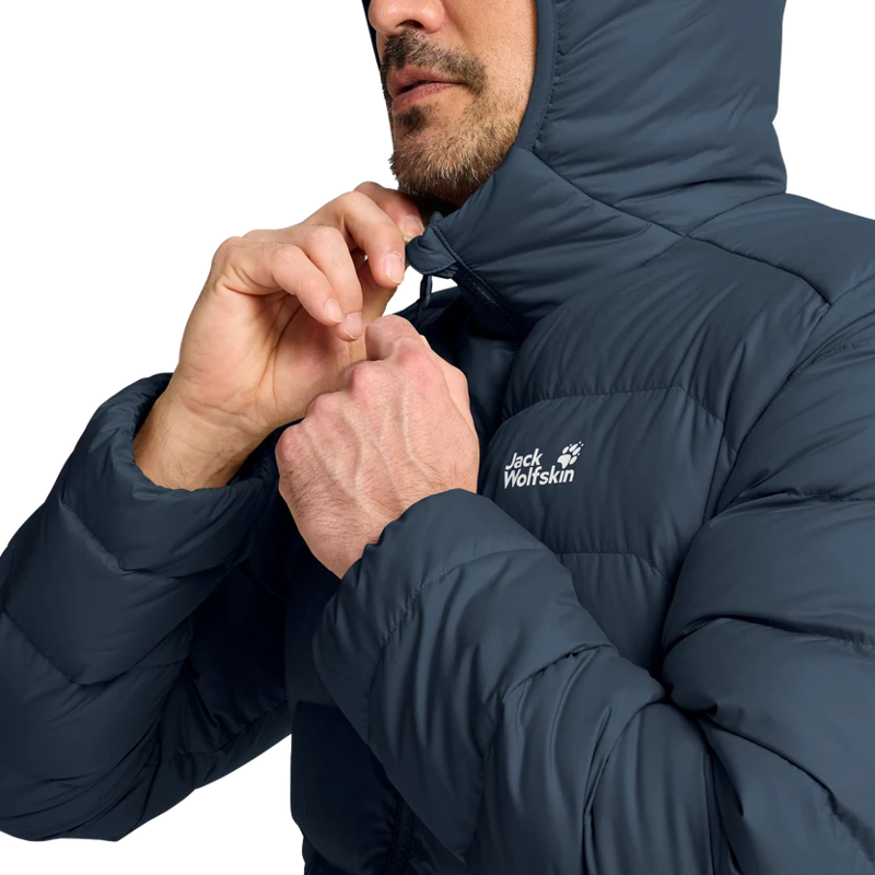 Jack Wolfskin Wild Pass Down Hoody Mens in Midnight Sky-4