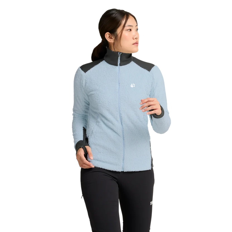 Jack Wolfskin Airfluff FZ Fleece Womens in Crystal Blue