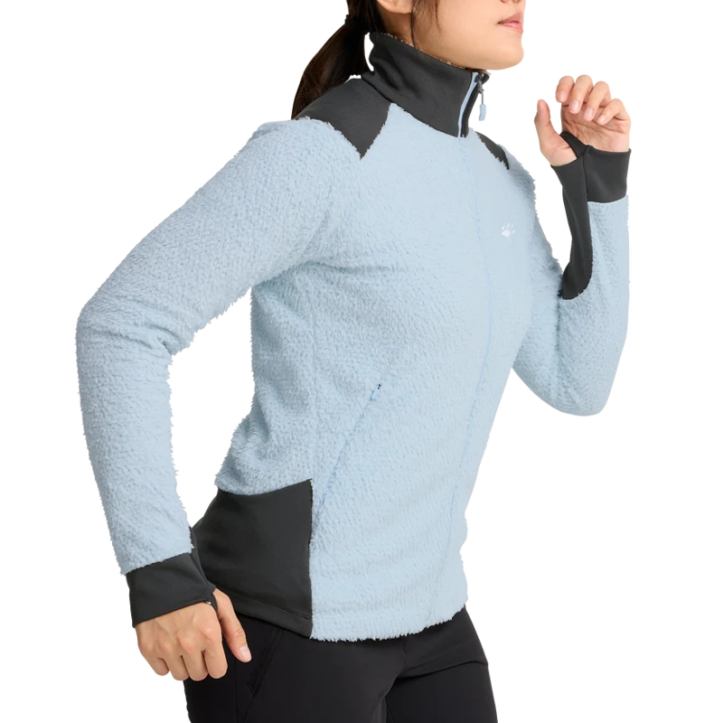 Jack Wolfskin Airfluff FZ Fleece Womens in Crystal Blue-3