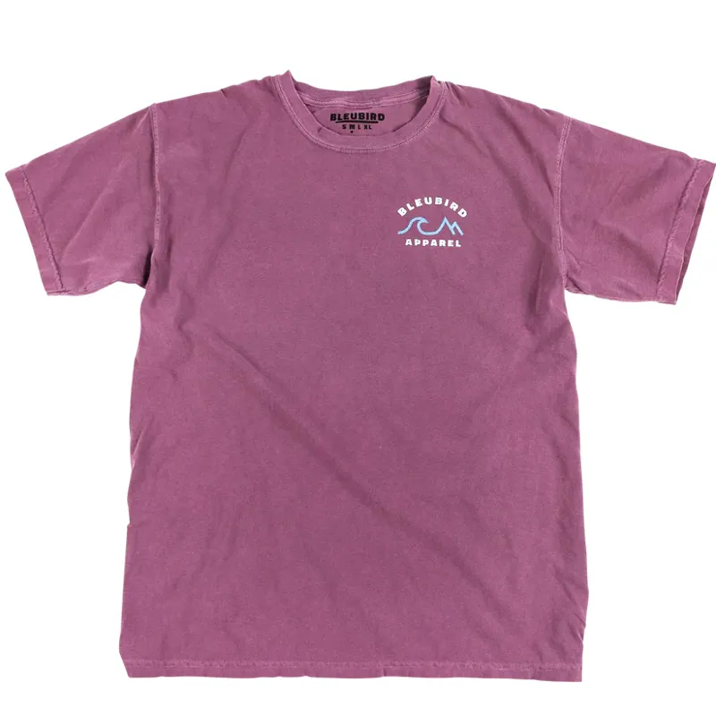 Bleubird Horizon Tee Unisex in Berry