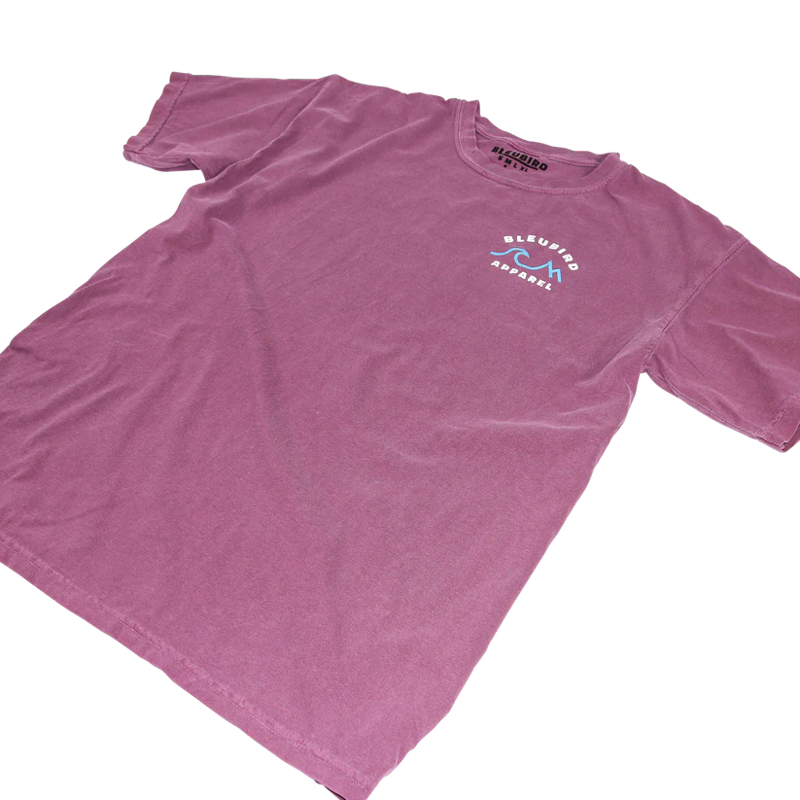 Bleubird Horizon Tee Unisex in Berry-6