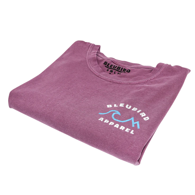 Bleubird Horizon Tee Unisex in Berry-5