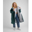 Dryrobe Advance Long Sleeve Changing Robe in Dark Green/Grey