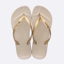 Ipanema Anatomica Tan Flip Flops Womens in Beige/Gold