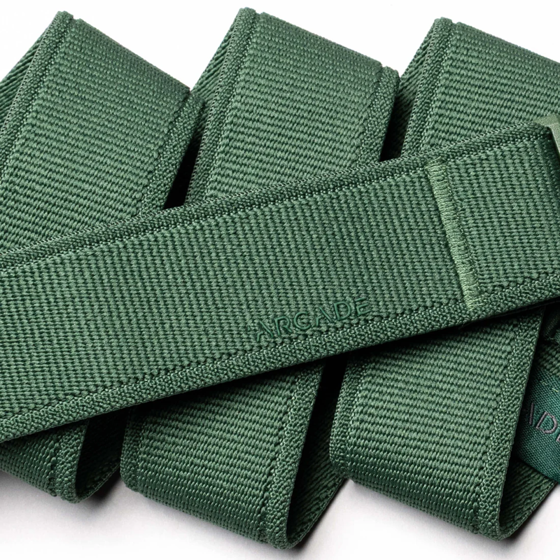 Arcade Atlas Stretch Belt in Emerald-1
