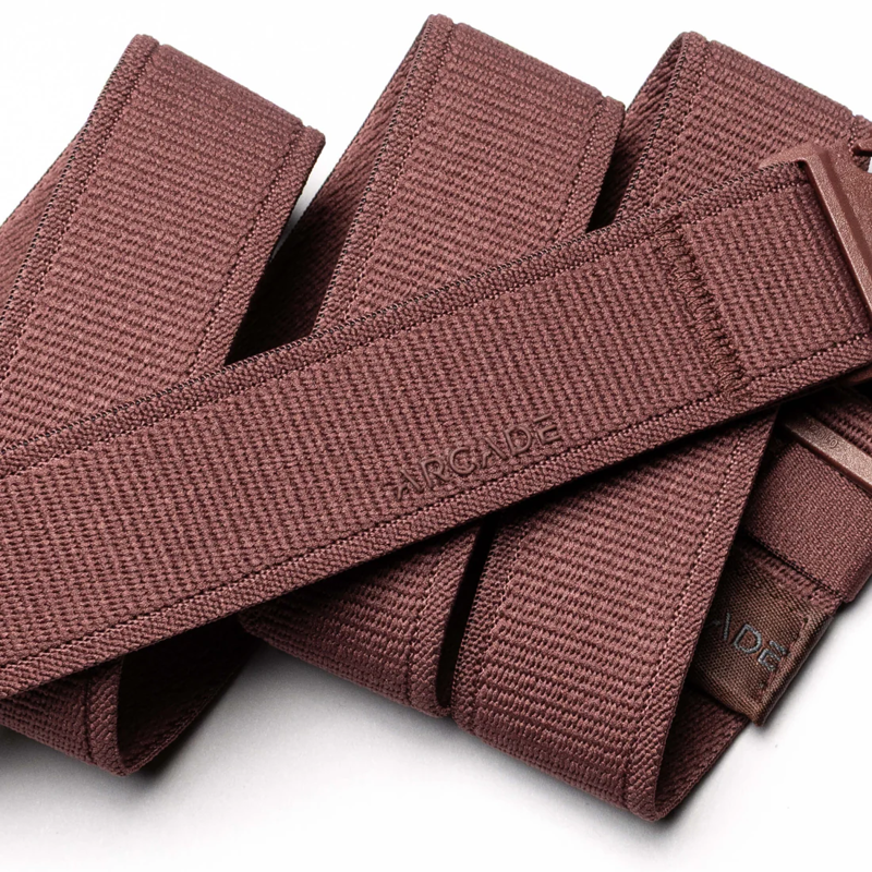 Arcade Atlas Slim Stretch Belt in Burgundy-1