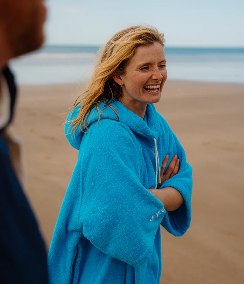 Dryrobe Organic Towel Robe in Blue-1