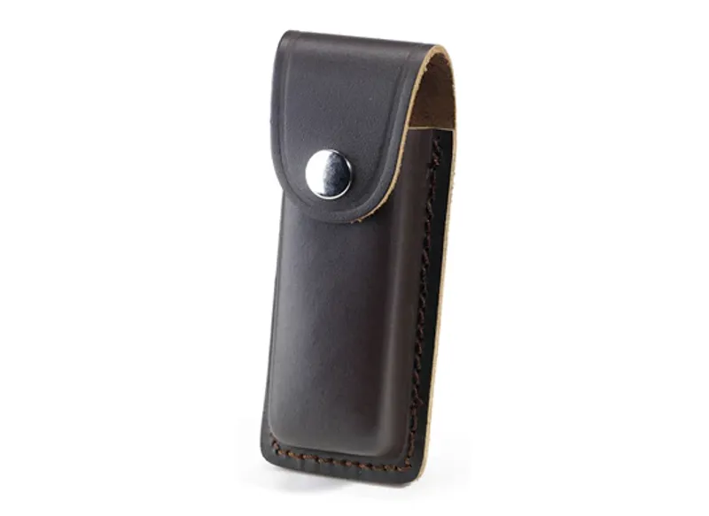 Whitby Folding Knife Sheath 4.5 inch in Dark Brown