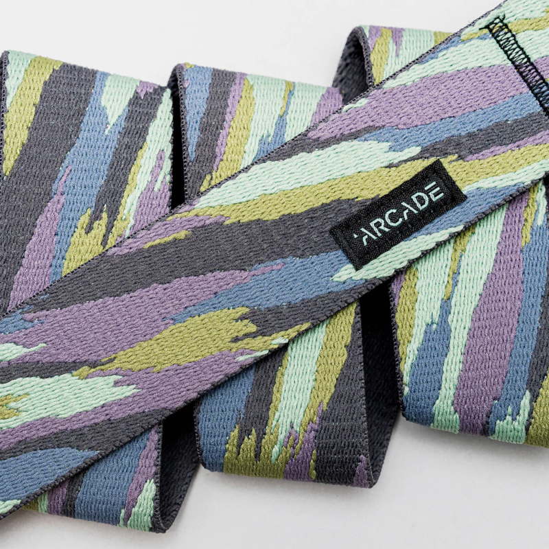 Arcade Brushstroke Stretch Belt in Mint-1