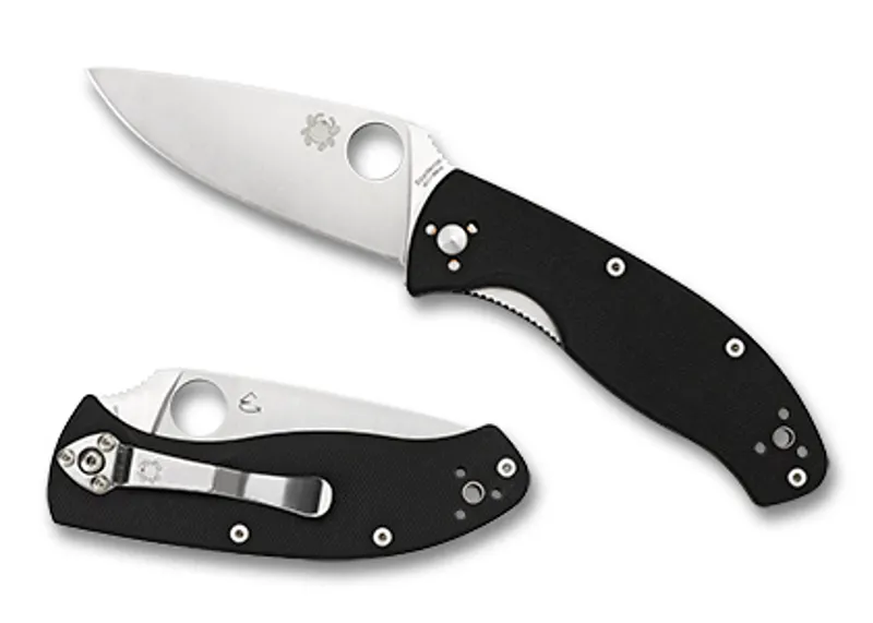 Spyderco Tenacious PlainEdge in Black G-10