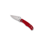 Spyderco Bug G-10 12c27 Plain-Edge in Red