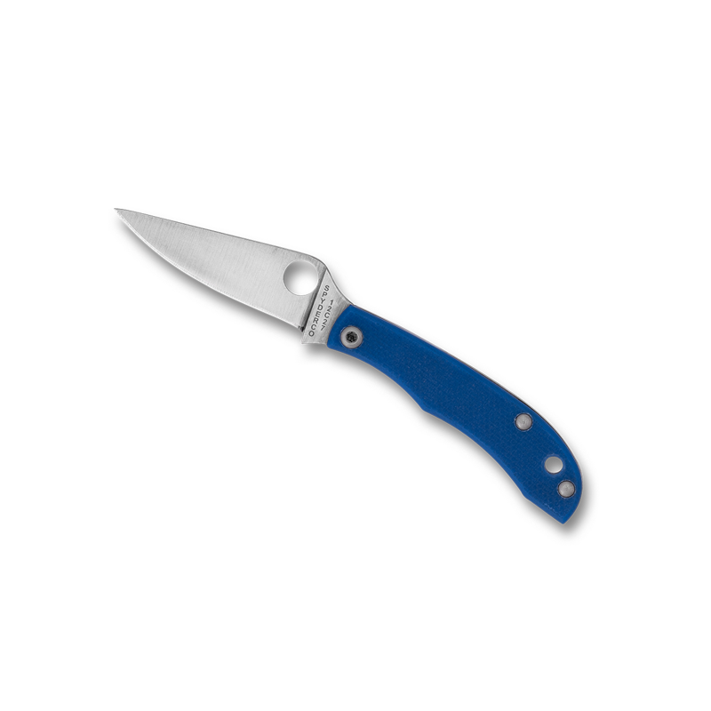 Spyderco Honeybee Plain-Edge G-10 12c27 in Blue