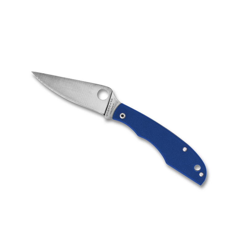 Spyderco Grasshopper Plain-Edge G-10 12c27 in Blue 