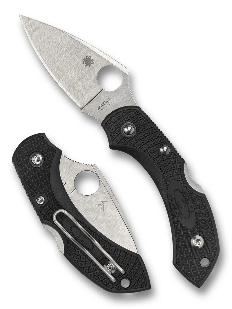 Spyderco Dragonfly 2 Lightweight Plain Edge in Black FRN